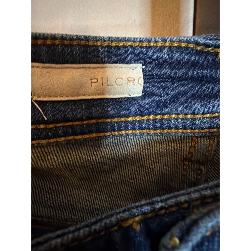 Pilcro and the Letterpress Women Medium Wash Distressed Skinny Jeans Size 25 - Picture 2 of 4